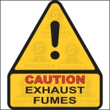  Caution - Exhaust fumes 